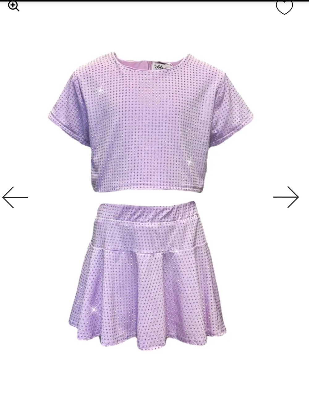 Lola + The Boys LAVENDER TAYLOR CRYSTAL SET
